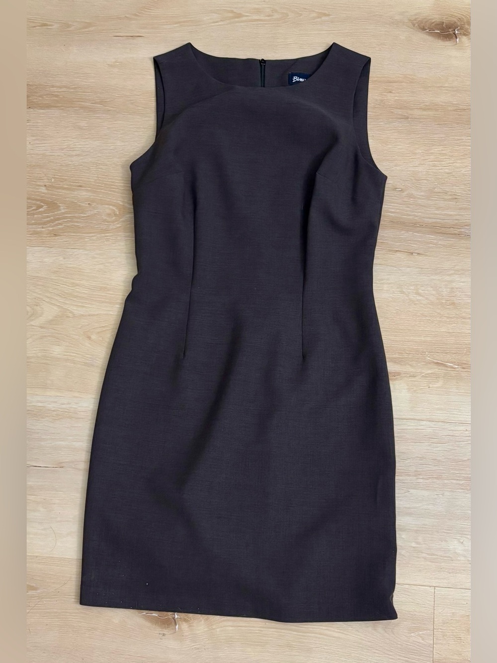 Bisou Bisou Classic Sleeveless Brown Sheath Dress